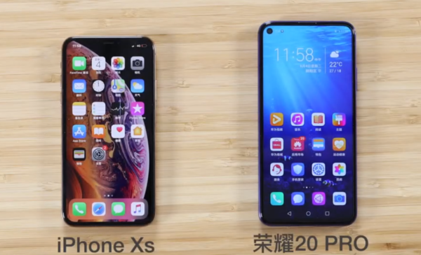 荣耀20 PRO VS iPhone XS 荣耀20系列Link Turbo百度网盘下载实测 抢网速没谁了
