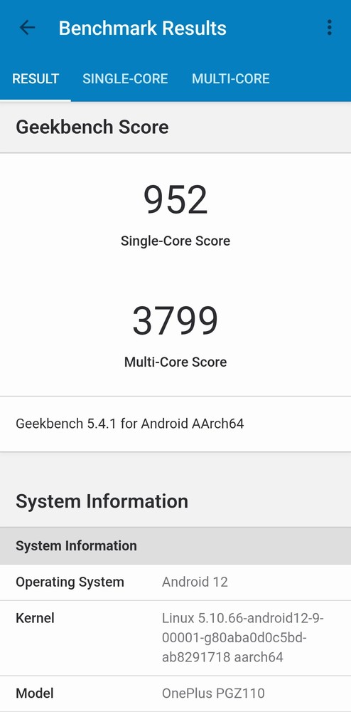 一加Ace竞速版Geekbench 5跑分 性能铁三角就是这么牛!一加Ace系列性能体验