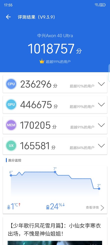 中兴Axon40Ultra评测:全能出众的“无缺全面屏”旗舰 中兴Axon40Ultra评测:全能出众的“无缺全面屏”旗舰