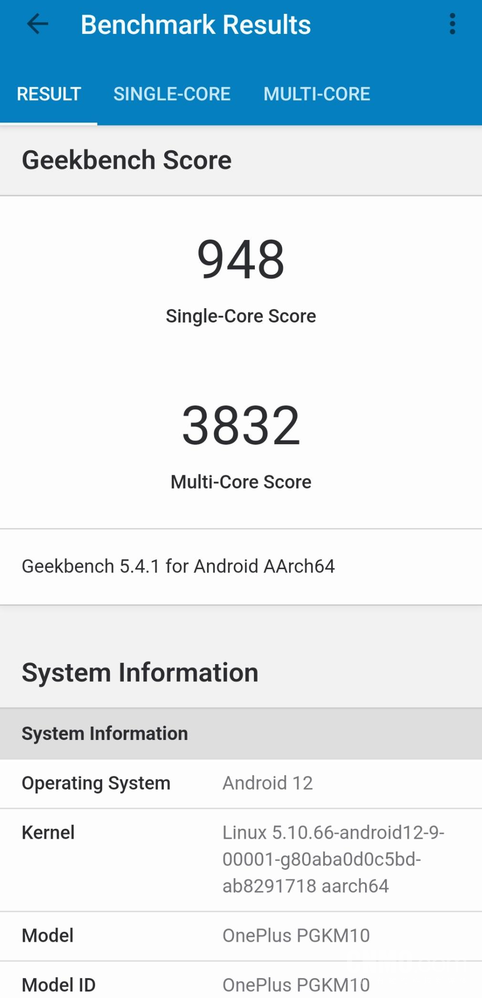一加Ace Geekbench 5跑分 一加Ace性能实测:名不虚传的极致性能体验